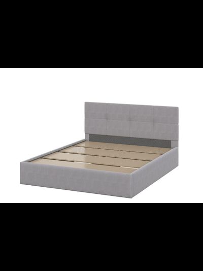 КР 4 Кровать двойная 1,6*2,0  (1600*900*2000) Серый велюр (с основанием)