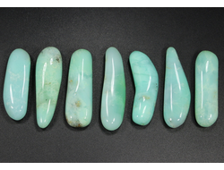 Хризопраз, галтовка в ассортименте, Австралия (35-40 мм, 7-9 г) №28495