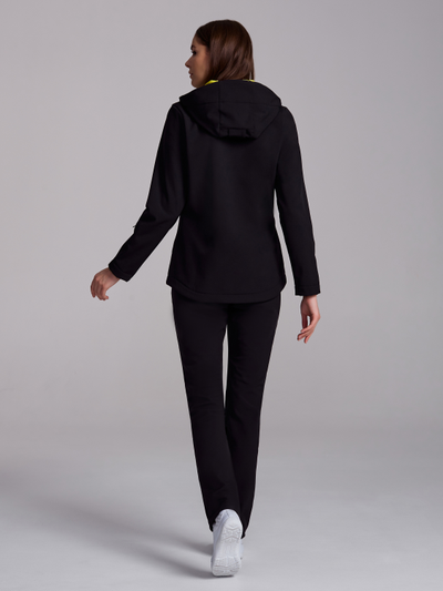 Женский спортивный костюм,  161SKJ -1406, из плащевки, утепленный флисом.