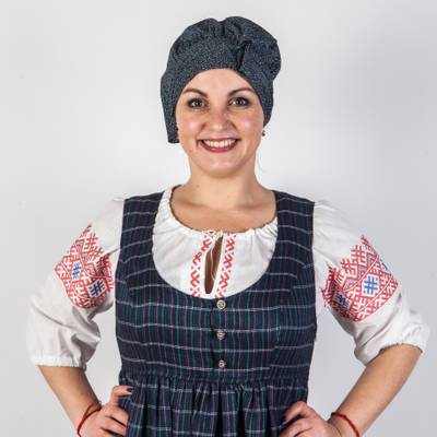 Сарафан подгрудный "Пестрядь"