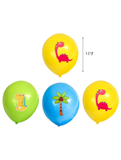 шары динозаврики микс 6шт