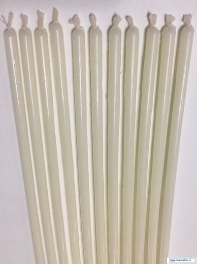 Свеча белая №40 (до 2 ч.горения).