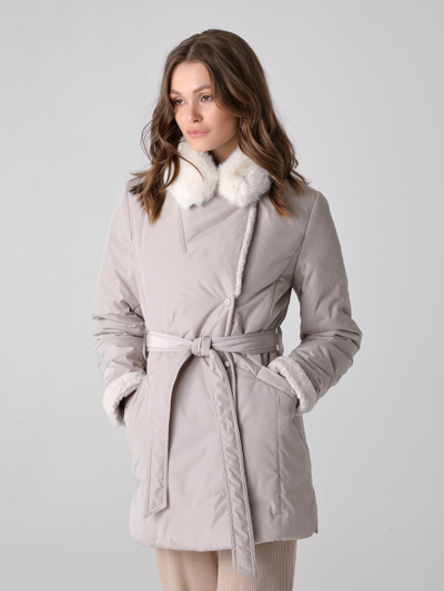 Куртка 24336 серо-песочный