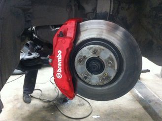 6-ти поршневые суппорта BREMBO от Porsche Cayenne для установки на ACCORD CL7/9 и ACCORD 8