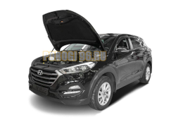 Амортизаторы капота, 2 шт. АвтоУпор для Hyundai Tucson III / III рестайлинг 2015-2018 / 2018-2021