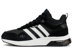 Adidas Retropy F2 Mid With Fur Black White зимние