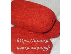 Кавказская пряжа в одну ниточку Состав: Акрил 100% цвет алый