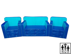 Детская игровая мебель "Комфорт" синий / голубой