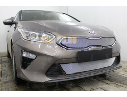 Защита радиатора KIA Ceed III 2018- chrome низ