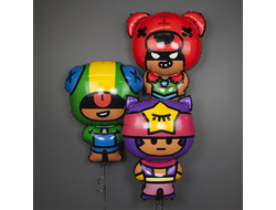 Сет из гелиевых шаров " Герои Бравл"