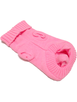 Свитер для собаки Косичка розовый