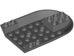 Aircraft Fuselage Forward Bottom Curved 6 x 8, Dark Bluish Gray (11295 / 6031896)