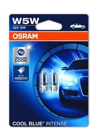 Комплект ламп для габаритов w5w OSRAM Cool Blue Intense