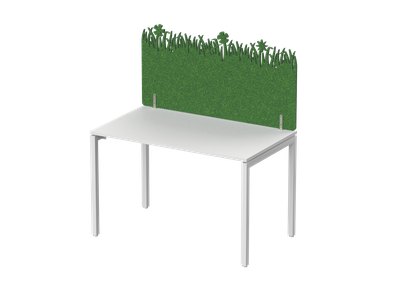 Экран фронтальный / боковой, с декором "Зеленая поляна", без фурнитуры