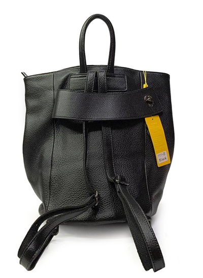 (АРТИКУЛ: 9801/1/52) ЖЕНСКИЙ РЮКЗАК, НЕБОЛЬШОЙ, НАТУРАЛЬНАЯ КОЖА, ЧЕРНЫЙ