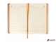 Ежедневник недатированный А5 (138×213 мм) BRAUBERG «Stylish», кожзам, гибкий, 160 л., оранжевый. 111864