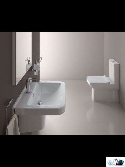 Унитаз Creavit LARA LR360-00CB00E-0000 с биде, с бачком LR410-00CB00E-0000, напольный приставной