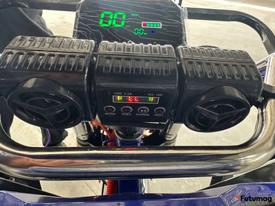 Электротрицикл грузовой ASL D4 CAB 1800 72V 68Ah