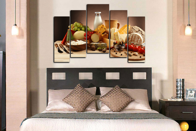 Модульная картина "Сытное ассорти"