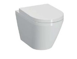 Комплект: Подвесной безободковый унитаз Vitra Integra Round, с толстым сиденьем дюропласт с микролифтом, инсталяцией и панелью управления, матовый хром, 9004B003-7202