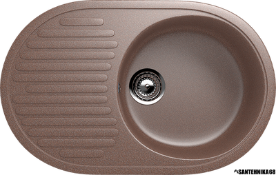 Мойка из искусственного камня Ulgran U-107 (730х455 мм)