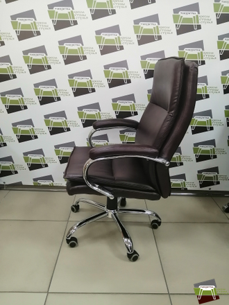 Кресло M-701 Куба B хром ХДП Ср R-0464 (темно-бордовый двухтонка)