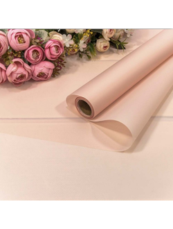 Пленка матовая в рулоне 50мкм (персиковая), 58см*10м