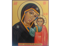 Казанская (Иркутская) Богородица. Рукописная икона.