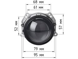 Билед модули Aozoom A17 Orion 3.0 дюйма, 2 чипа, 5500K, 12V, 58W/65W, крепление 3R (комплект, 2шт)