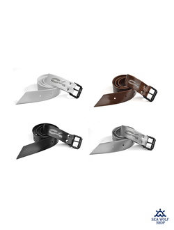 Ремень силиконовый C4 с пластик. марсельс. пряжкой, белый