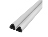 Самоклеящийся уплотнитель, профиль D-100 9x8 мм, белый (1 метр)