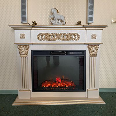 Электрокамин Лидс WTG с очагом Sparta 25.5 LED