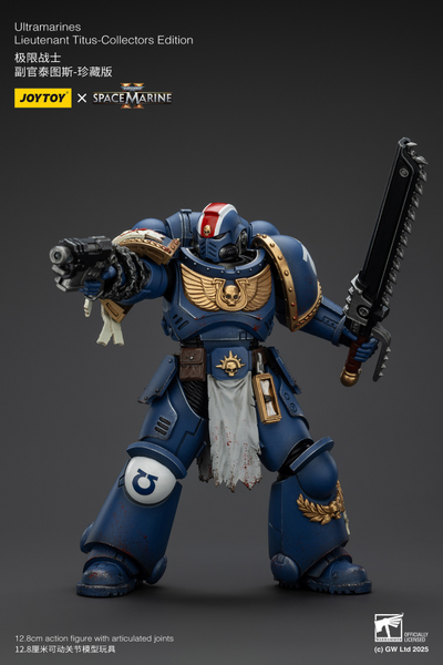 Тит, лейтенант Ультрамаринов (Warhammer 40k, Spacemarine II) - КОЛЛЕКЦИОННАЯ ФИГУРКА 1/18 Ultramarines Collectors Edition - Lieutenant Titus (JT01369) - JOYTOY