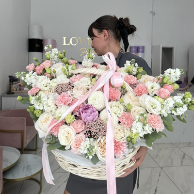 КОРЗИНА МИКС ЦВЕТОВ №30