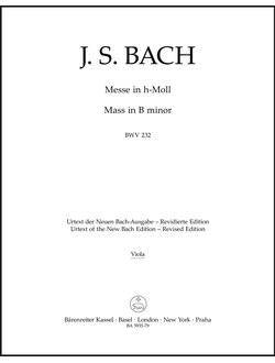 Bach, Johann Sebastian Mass in B minor BWV 232