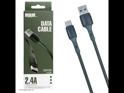 Кабель USB MRM MR39t  Type-C  1000mm (green)