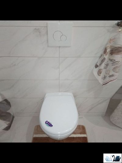 Комплект ПЭК Santek Бореаль 1.WH30.2.464. Инсталляция с кнопкой (белый, глянец) и подвесной унитаз с сиденьем микролифт