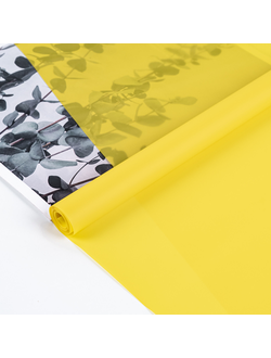 Пленка "Лак Pastel" 59см 180гр Желтый (пр-во Россия) ПЭ01/10