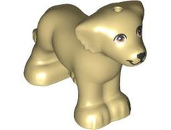 Dog, Friends, Shaggy Fur, Ears, and Tail with Medium Nougat Eyes and Black Nose Pattern Grace, Tan (3168pb01 / 6429980)