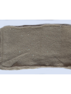 итальянский вязаный шарф Визио Tresor орехового цвета фото