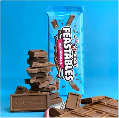 Шоколадная плитка Mr Beast с молочным шоколадом