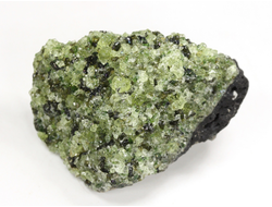 Хризолит (Перидот, Оливин), кристаллы на породе, США (43*27*24 мм, 33 г) №38093