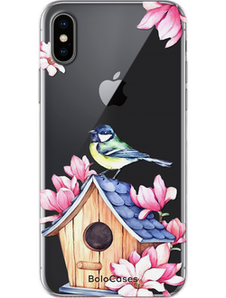 Чехол для Apple iPhone с цветочным дизайном № 127