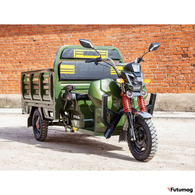 Грузовой электротрицикл Rutrike Антей-У 1500 60V1200W зеленый