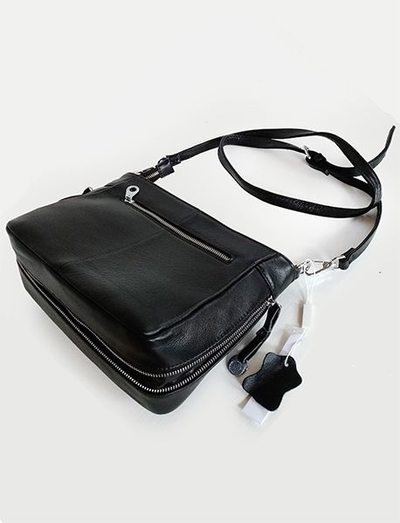 (АРТИКУЛ: 8821/42) СУМКА КЛАТЧ ЖЕНСКАЯ, НЕБОЛЬШАЯ, НАТУРАЛЬНАЯ КОЖА, ЧЕРНАЯ, РЕМЕНЬ ЧЕРЕЗ ПЛЕЧО