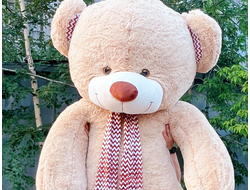 Гигантский плюшевый медведь 280 см кремовый Михель