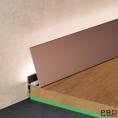 Плинтус Pro Design Corner 570 Анодированный коньяк