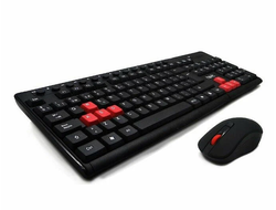 Клавиатура+мышь беспроводная Havit KB257GCM USB; Черный