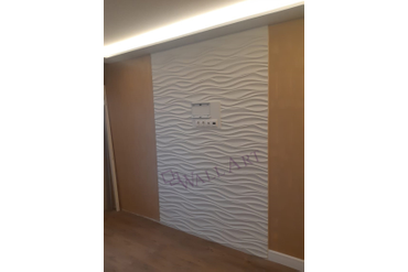 На фото смонтированные панели "Волна Аравийская", г.Москва. Монтаж наш.