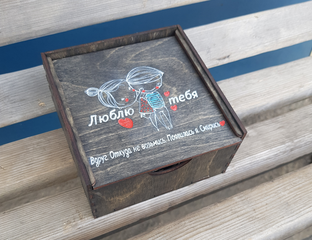Подарочные коробки из дерева на заказ